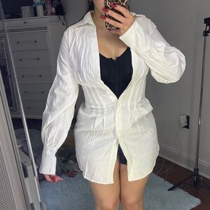 White Button-Up Shirt